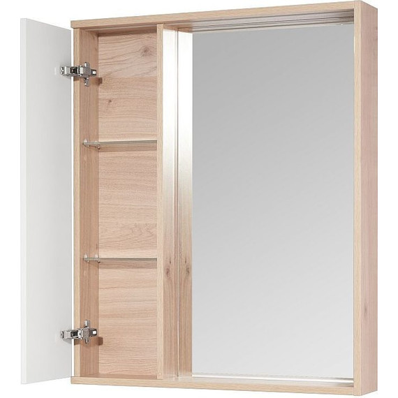 Зеркало-шкаф Акватон Бостон 60 см 1A240202BN010, белый/дуб эврика - фото 3