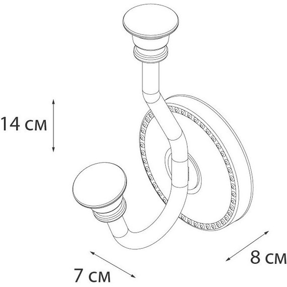 Крючок Fixsen Adele FX-55005 - фото 3