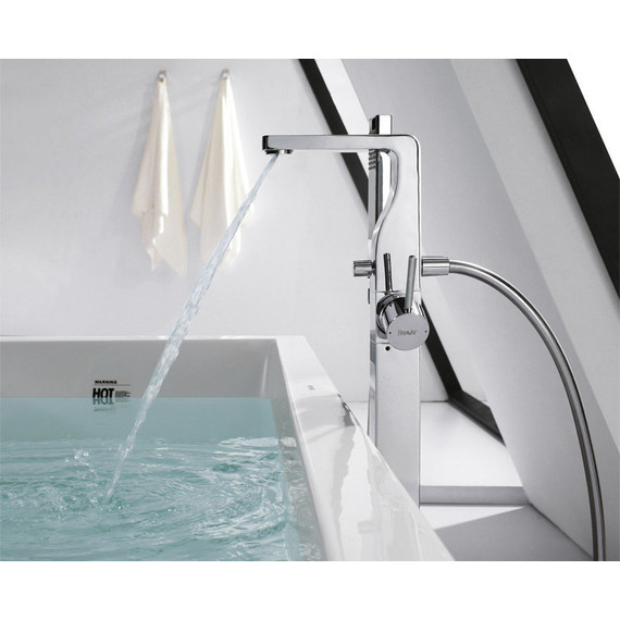 Смеситель для ванны Bravat Arc F66061C-B3-ENG, Цвет производителя: хром - фото 3