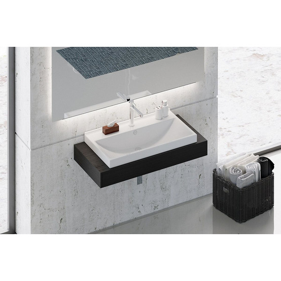 Раковина врезная на столешницу Sanita Luxe Fest WB.FN/Fest/80-C/WHT.G/S1 80 см - фото 3