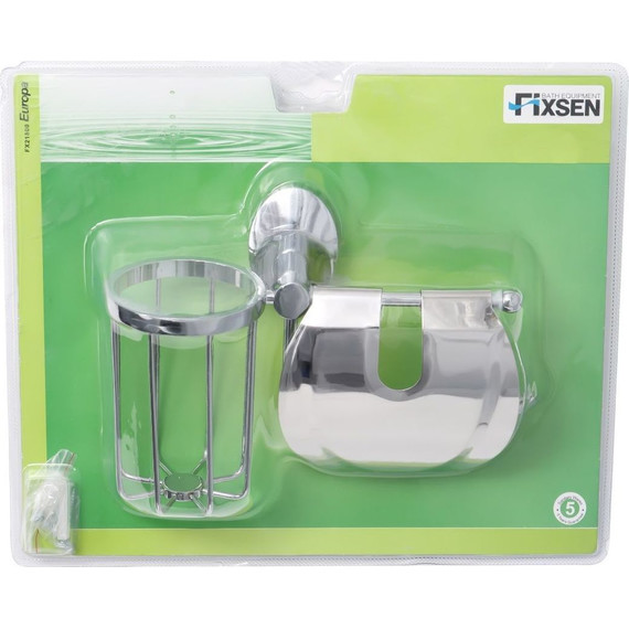 Держатель для туалетной бумаги Fixsen Europa FX-21809+10 - фото 2