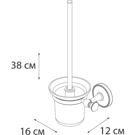 Ершик для унитаза Fixsen Adele FX-55013 - фото 3