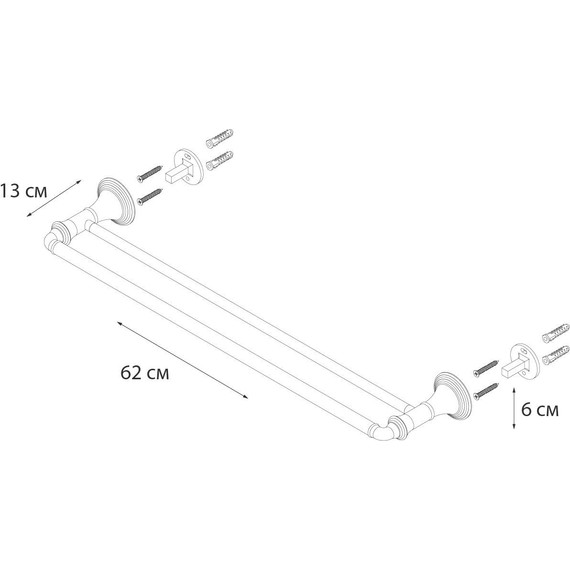 Полотенцедержатель Fixsen Best FX-71602 - фото 3
