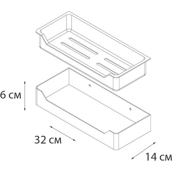 Полка прямоугольная Fixsen Hotel FX-31003C 32 см, хром/белый - фото 4