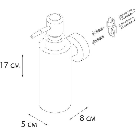 Дозатор для жидкого мыла Fixsen Hotel FX-31012B - фото 4