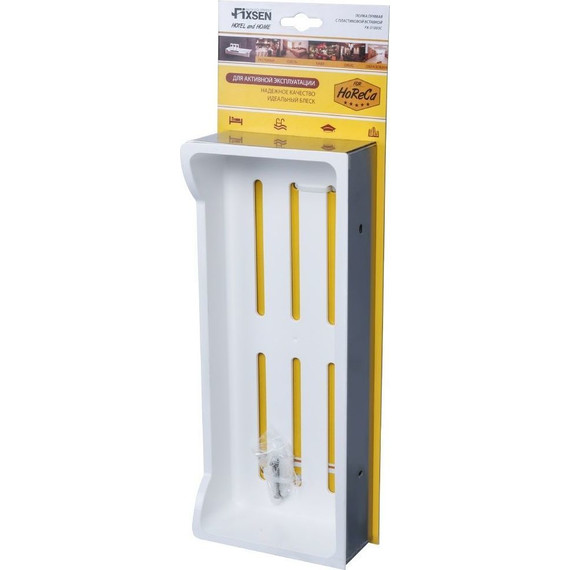 Полка прямоугольная Fixsen Hotel FX-31003C 32 см, хром/белый - фото 3