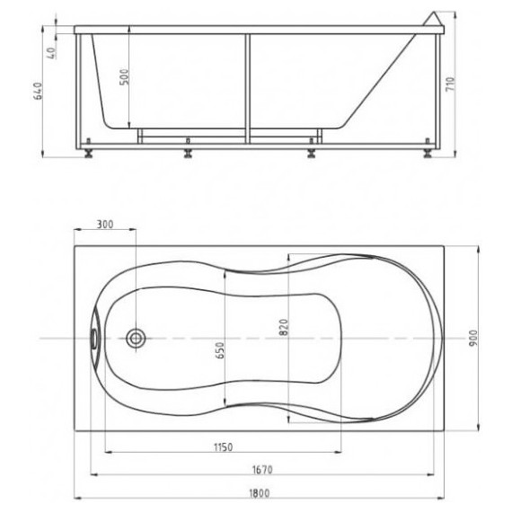 Ванна гидромассажная Aquatek Мартиника 180x90 см - фото 4