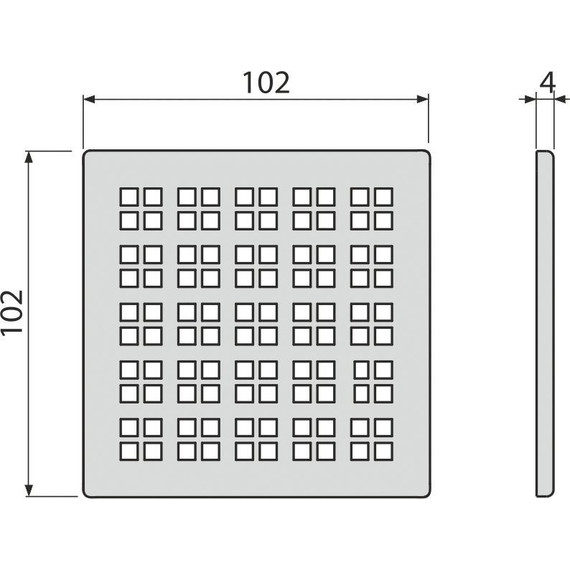 Решетка AlcaPlast MPV015 для трапа - фото 2