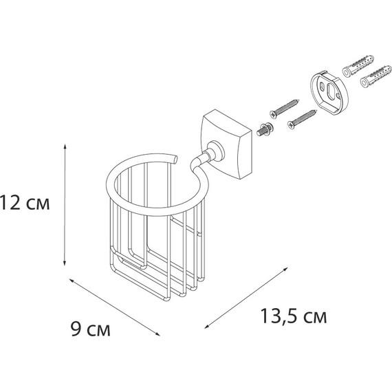 Держатель для освежителя Fixsen Kvadro FX-61314 - фото 3