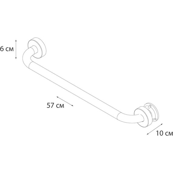 Поручень для ванны Fixsen Hotel FX-31017C 50 см - фото 4