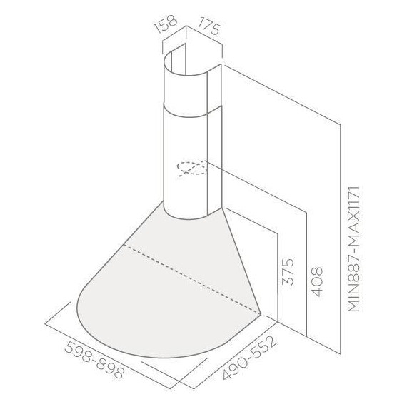 Вытяжка ELICA TONDA IX F/60 - фото 6