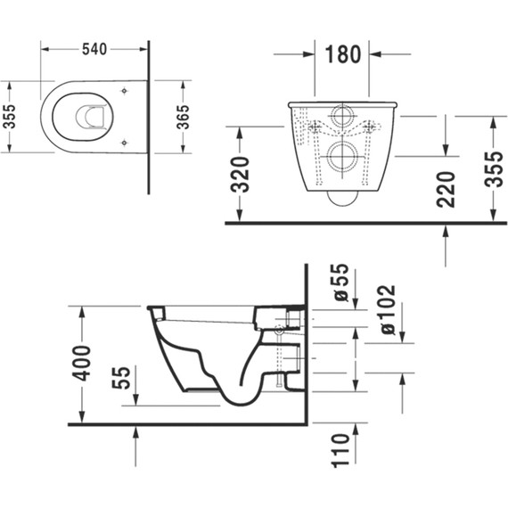 Унитаз подвесной Duravit Darling New 2545090000 - фото 6