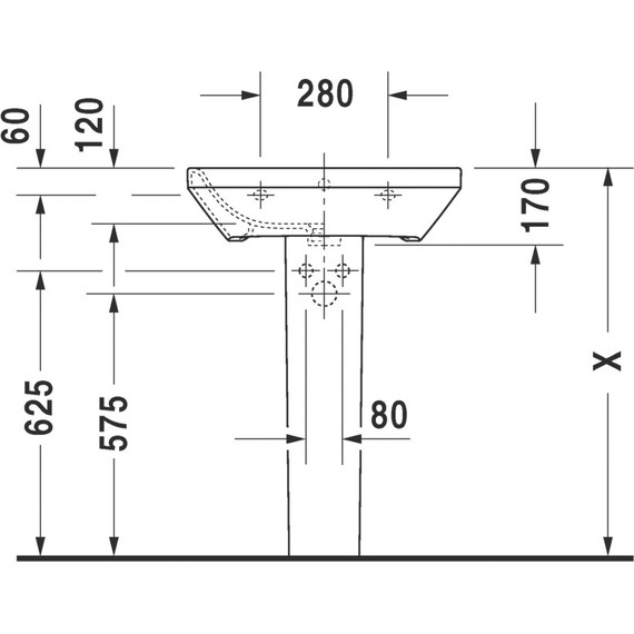 Раковина Duravit Durastyle 60 см 2319600000 - фото 7