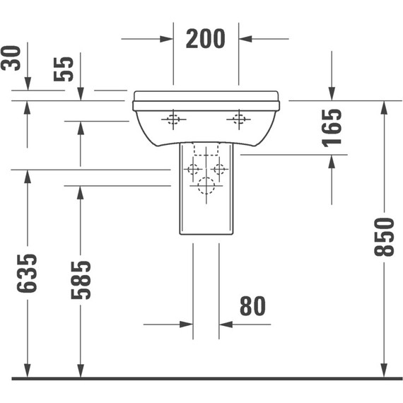 Раковина Duravit Starck 3 45 см 0750450000 - фото 6