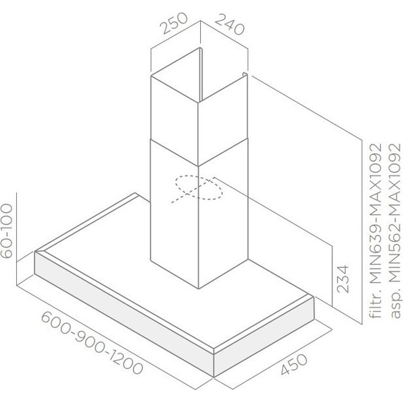 Вытяжка Elica Spot NG H6 IX/A/60 - фото 2