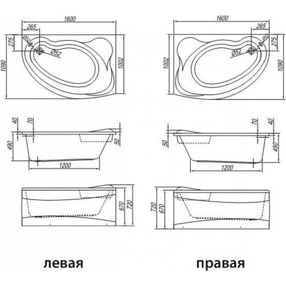 Ванна акриловая Kolpa-San Amadis 160x100 см L - фото, картинка 6 Ванна акриловая Kolpa-San Amadis 160x100 см L - фото 6