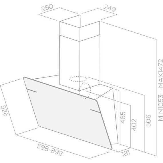 Вытяжка Elica L'essenza WH/A/60 (белое стекло) - фото 2