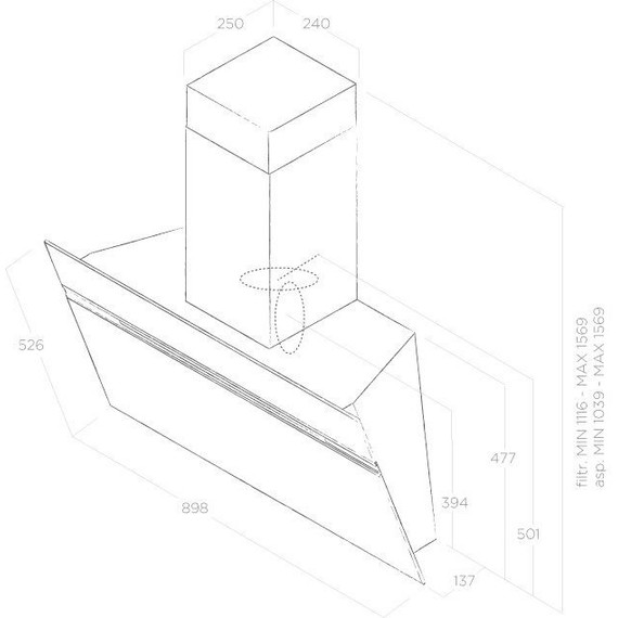 Вытяжка Elica Stripe Urban Cast Iron/A/90 - фото 3
