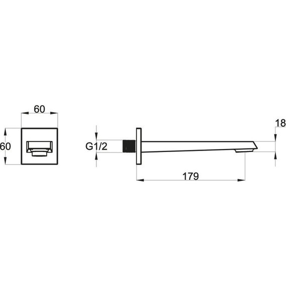 Излив для ванны BelBagno Arlie ARL-BC-CRM - фото 2