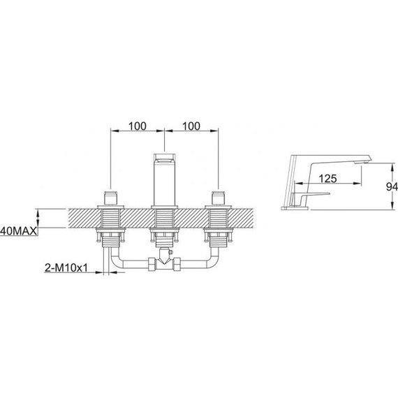 Смеситель для раковины BelBagno Arlie ARL-LTF-CRM - фото, картинка 2 Смеситель для раковины BelBagno Arlie ARL-LTF-CRM - фото 2