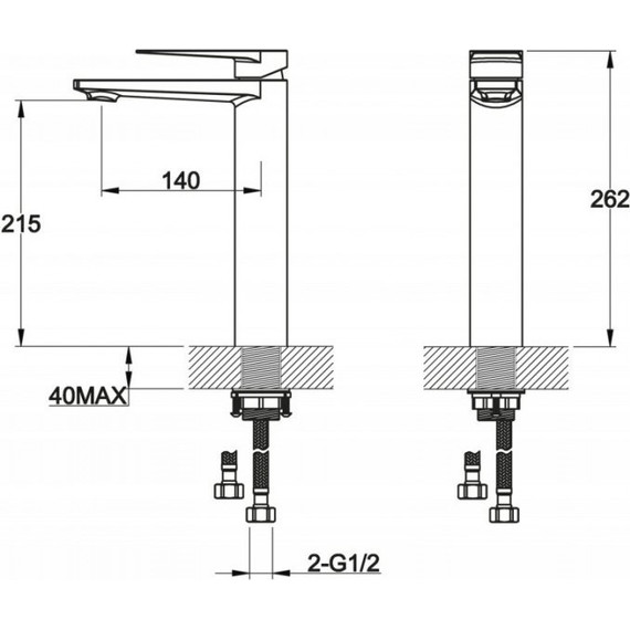 Смеситель для раковины высокий BelBagno Carin CAR-LMC-CRM - фото, картинка 2 Смеситель для раковины высокий BelBagno Carin CAR-LMC-CRM - фото 2