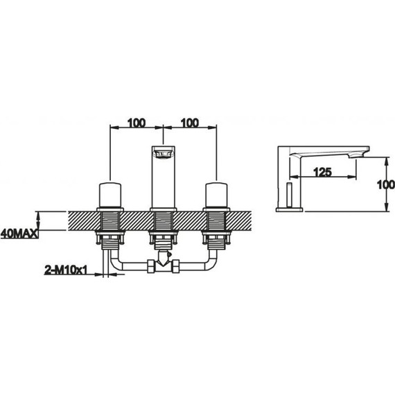 Смеситель для раковины BelBagno Carin CAR-LTF-CRM - фото, картинка 2 Смеситель для раковины BelBagno Carin CAR-LTF-CRM - фото 2
