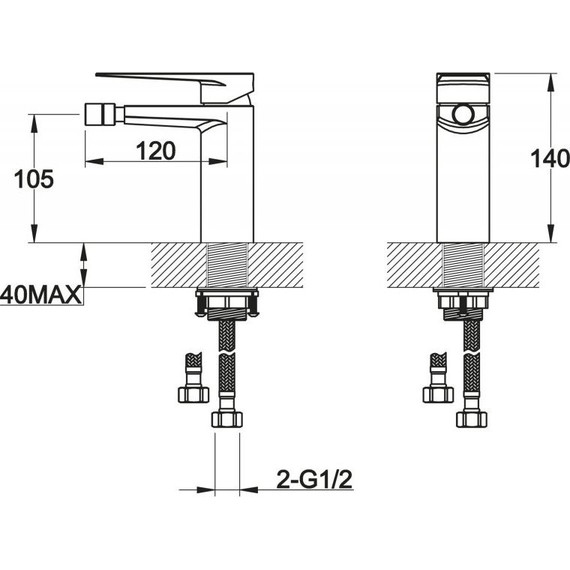 Смеситель для биде BelBagno Carin CAR-BD-CRM - фото, картинка 2 Смеситель для биде BelBagno Carin CAR-BD-CRM - фото 2