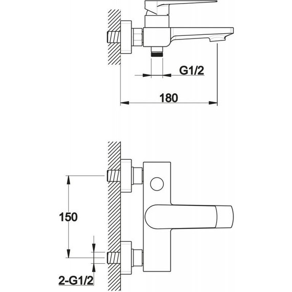 Смеситель для ванны BelBagno Carin CAR-VASM-CRM - фото, картинка 2 Смеситель для ванны BelBagno Carin CAR-VASM-CRM - фото 2