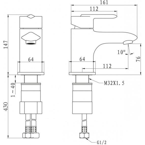 Смеситель для раковины BelBagno Crystal CRY-LVM-CRM - фото 3