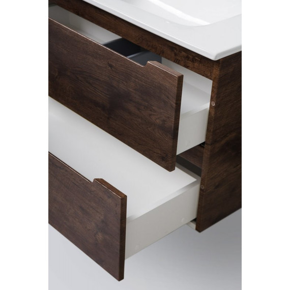 Тумба подвесная с раковиной BelBagno ETNA39-500/390-2C-SO-RW-P 50 см, Rovere Moro, Цвет фасада: Rovere Moro - фото 4