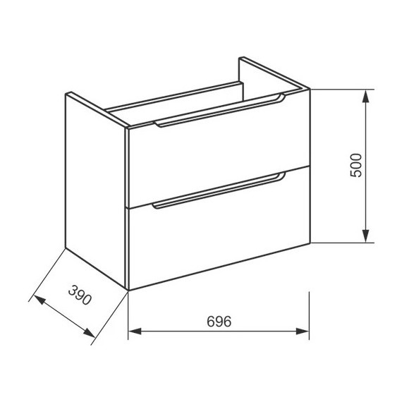 Тумба подвесная с раковиной BelBagno ETNA39-700/390-2C-SO-BL-P 70 см, Bianco Lucido, Цвет фасада: Bianco Lucido - фото, картинка 6 Тумба подвесная с раковиной BelBagno ETNA39-700/390-2C-SO-BL-P 70 см, Bianco Lucido, Цвет фасада: Bianco Lucido - фото 6