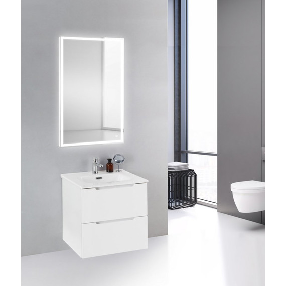 Тумба подвесная с раковиной BelBagno ETNA39-600/390-2C-SO-BL-P 60 см, Bianco Lucido, Цвет фасада: Bianco Lucido - фото, картинка 2 Тумба подвесная с раковиной BelBagno ETNA39-600/390-2C-SO-BL-P 60 см, Bianco Lucido, Цвет фасада: Bianco Lucido - фото 2