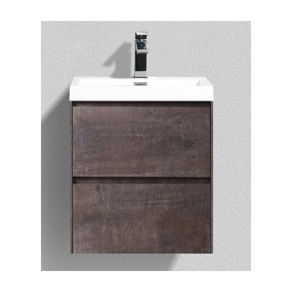 Тумба подвесная с раковиной BelBagno 50 см PIETRA MINI-500-2C-SO-PT, камень - фото 