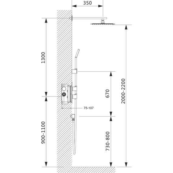 Душевая система для душа с термостатом Timo Petruma SX-5059/00SM - фото 8