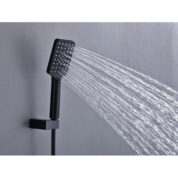 Душевая система для ванны с термостатом Timo Petruma SX-5149/03SM, черный - фото 4