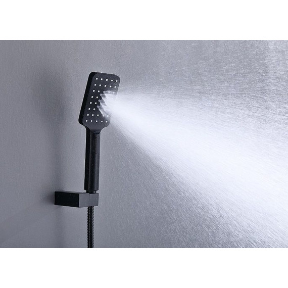 Душевая система для ванны с термостатом Timo Petruma SX-5149/03SM, черный - фото 6