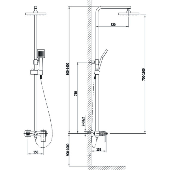 Душевая стойка Timo Selene SX-1030/00 - фото, картинка 5 Душевая стойка Timo Selene SX-1030/00 - фото 5