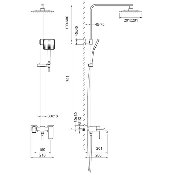 Душевая стойка Timo Selene SX-1013/00 - фото, картинка 6 Душевая стойка Timo Selene SX-1013/00 - фото 6