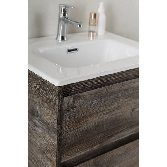Тумба подвесная с раковиной BelBagno KRAFT 39-700/390-2C-SO-PP 70 см, Pino Pasadena - фото, картинка 3 Тумба подвесная с раковиной BelBagno KRAFT 39-700/390-2C-SO-PP 70 см, Pino Pasadena - фото 3