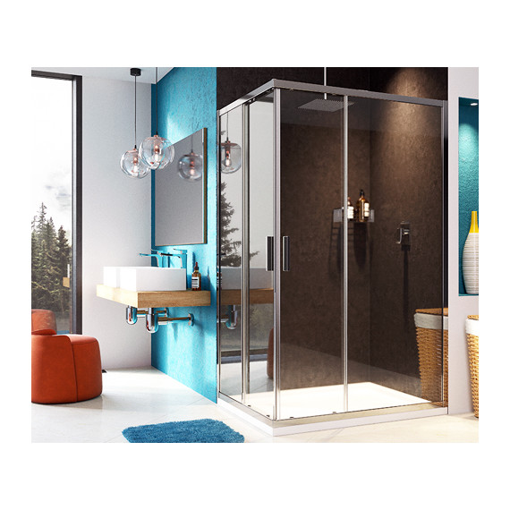 Душевое ограждение WasserKraft Lippe 120х90 см 45S07, хром/прозрачное - фото 4