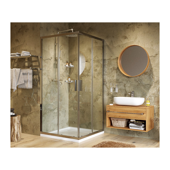 Душевое ограждение WasserKraft Lippe 90х90 см 45S03, хром/прозрачное - фото 4