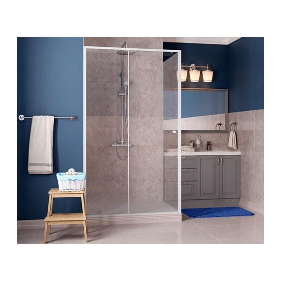 Душевое ограждение WasserKraft Rhin 100х90 см 44S22, белый/прозрачное - фото 4