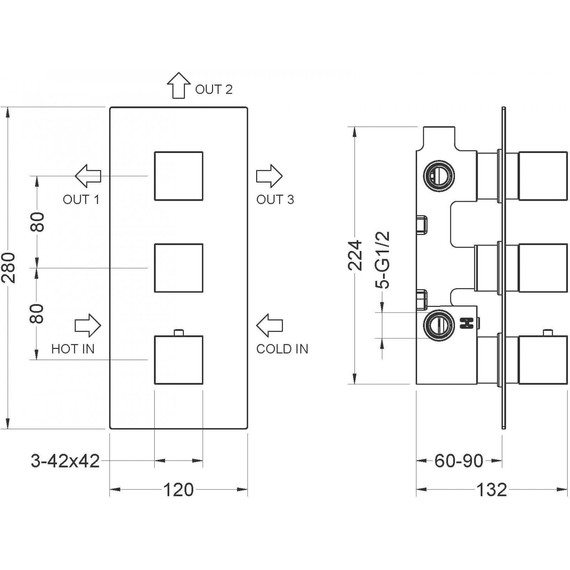 Душевая система для ванны с термостатом Timo Tetra-Thermo SX-0199/00SM - фото 7