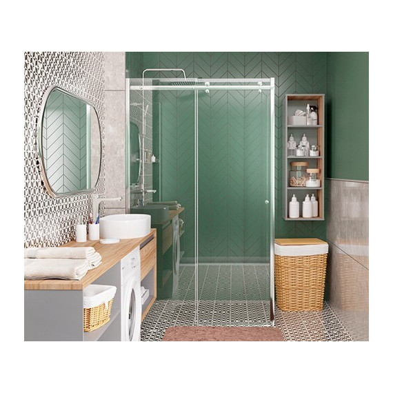 Душевое ограждение WasserKraft Vils 120х90 см 56R07, хром/прозрачное - фото 4