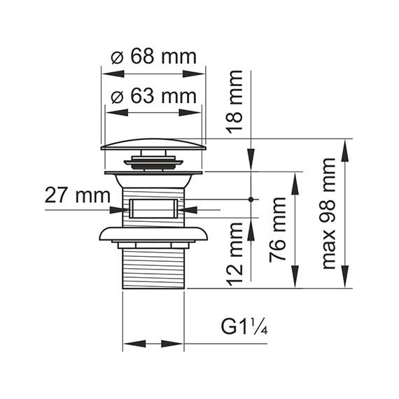 Донный клапан WasserKraft A024 - фото, картинка 2 Донный клапан WasserKraft A024 - фото 2