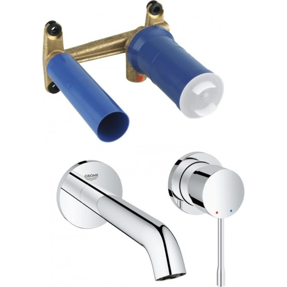 Смеситель для раковины настенный Grohe Essence New 183 мм 19408001 - фото, картинка 5 Смеситель для раковины настенный Grohe Essence New 183 мм 19408001 - фото 5