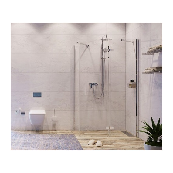 Душевое ограждение WasserKraft Aller 120х100 см R 10H10RWHITE, белый/прозрачное - фото 4