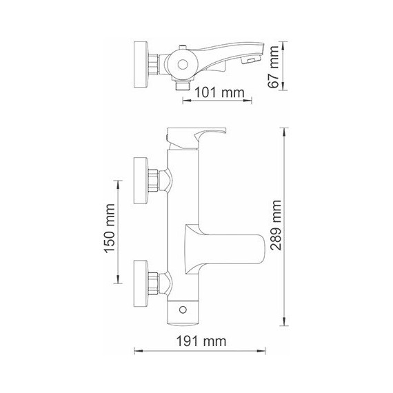 Смеситель для ванны WasserKraft Berkel 4801 - фото 11