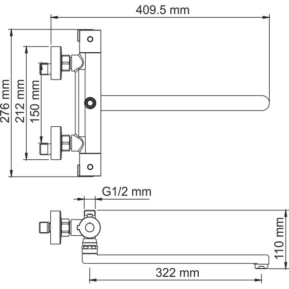 Смеситель для ванны с термостатом WasserKraft Berkel 4822L - фото 8