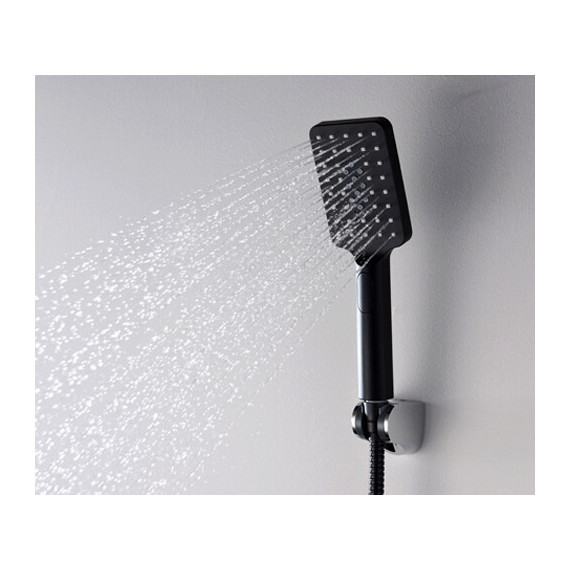 Ручной душ WasserKraft Elbe A130, черный - фото, картинка 3 Ручной душ WasserKraft Elbe A130, черный - фото 3